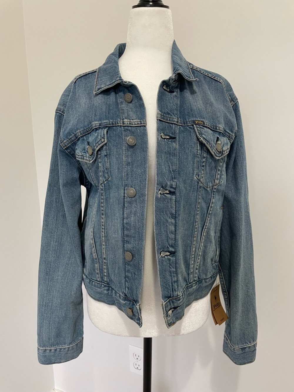 Polo Ralph Lauren Denim Blue Jean Trucker Jacket - Size Medium - NWT